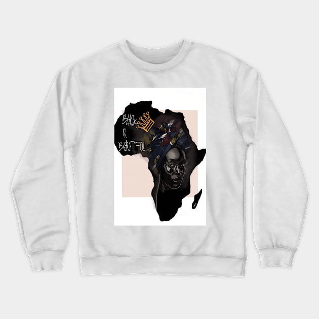 Black is beautiful queen Crewneck Sweatshirt by Roxbuc